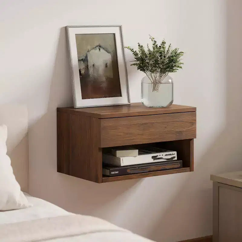 Oak Floating Bedside Table