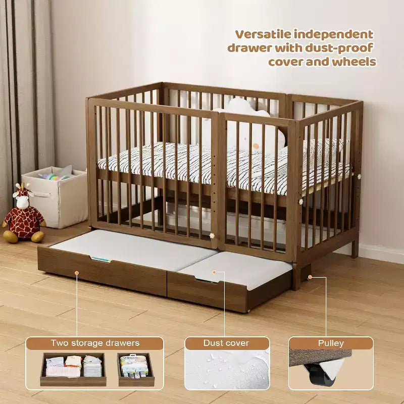 Lit de bébé convertible 8 en 1