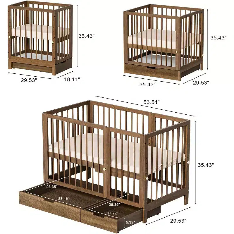Lit de bébé convertible 8 en 1