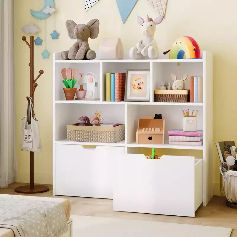 Organisateur de rangement de jouets Coffre de rangement multifonctionnel au sol