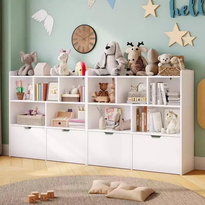 Organisateur de rangement de jouets Coffre de rangement multifonctionnel au sol