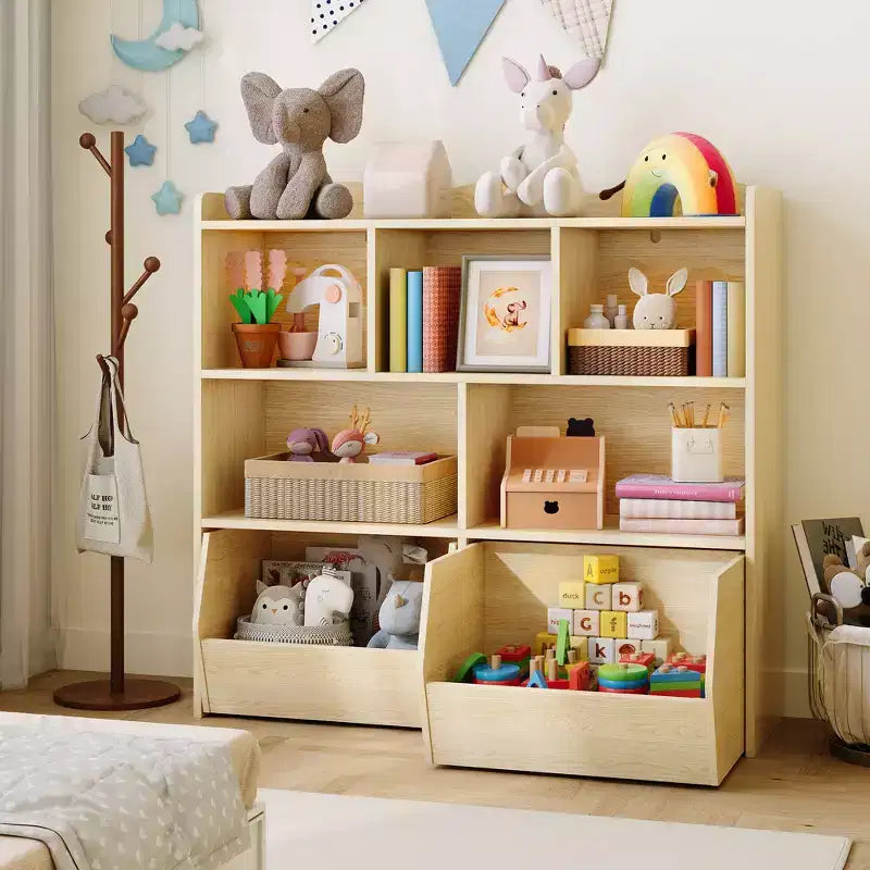 Organisateur de rangement de jouets Coffre de rangement multifonctionnel au sol