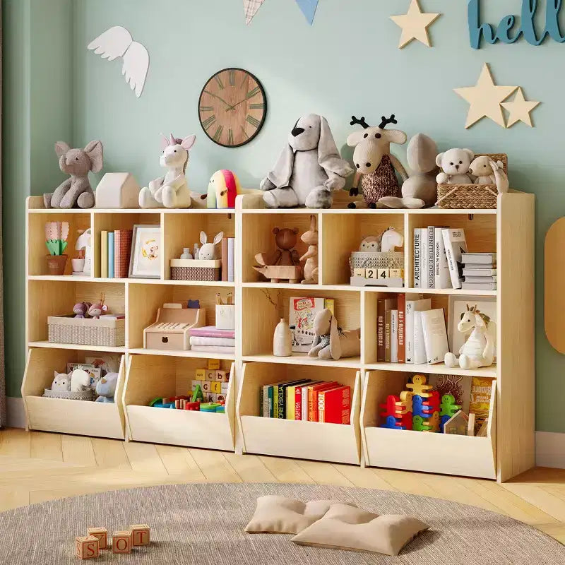 Organisateur de rangement de jouets Coffre de rangement multifonctionnel au sol