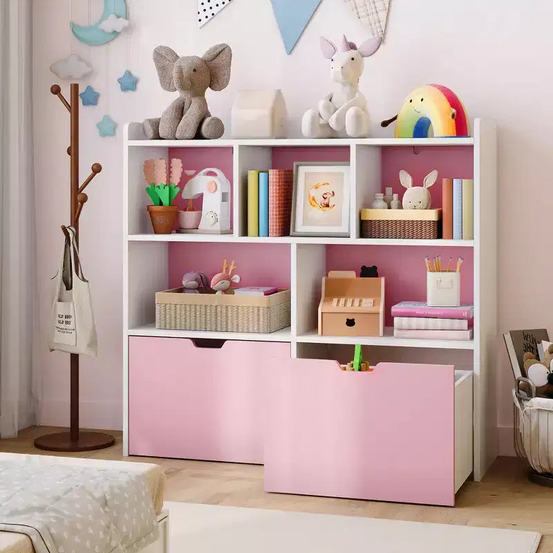 Organisateur de rangement de jouets Coffre de rangement multifonctionnel au sol