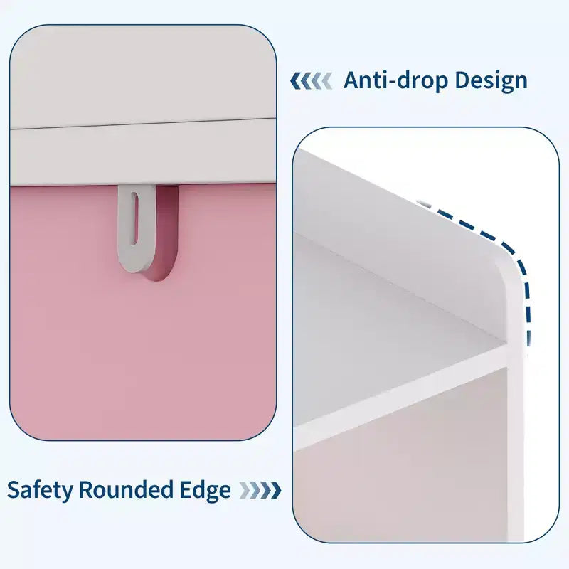 Organisateur de rangement de jouets Coffre de rangement multifonctionnel au sol