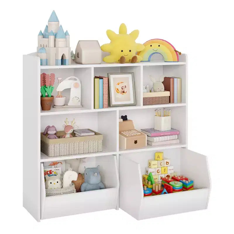 Organisateur de rangement de jouets Coffre de rangement multifonctionnel au sol