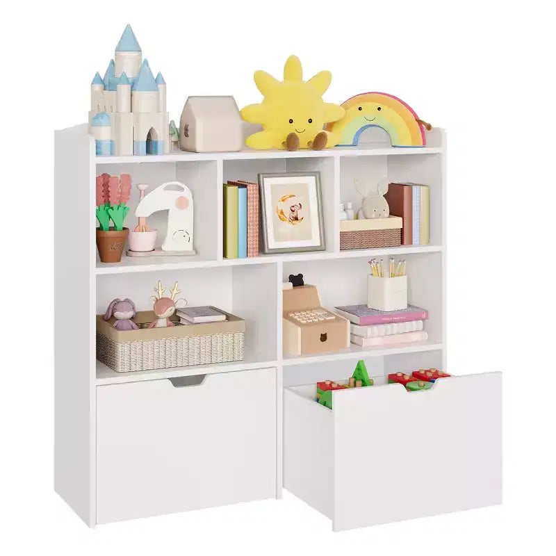 Organisateur de rangement de jouets Coffre de rangement multifonctionnel au sol