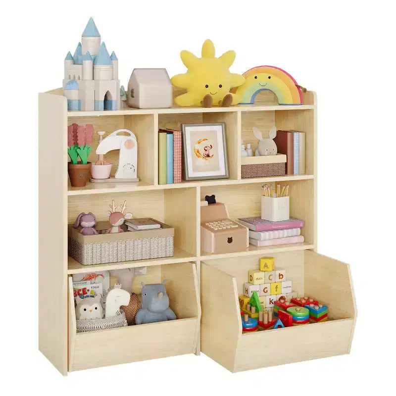 Organisateur de rangement de jouets Coffre de rangement multifonctionnel au sol