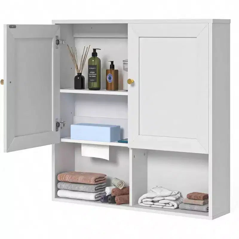 Meuble haut de salle de bain à 2 portes réglables