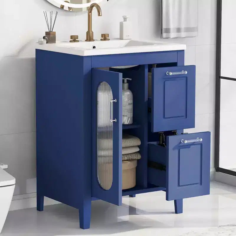 Meuble-lavabo de salle de bain avec évier