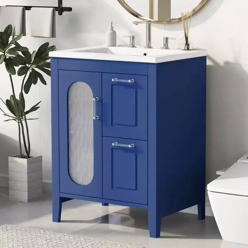 Meuble-lavabo de salle de bain avec évier