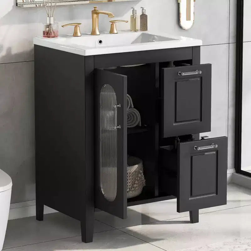 Meuble-lavabo de salle de bain avec évier