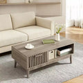 Table basse avec rangement et bois d'étude