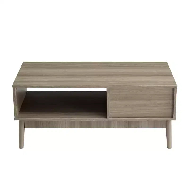 Table basse avec rangement et bois d'étude