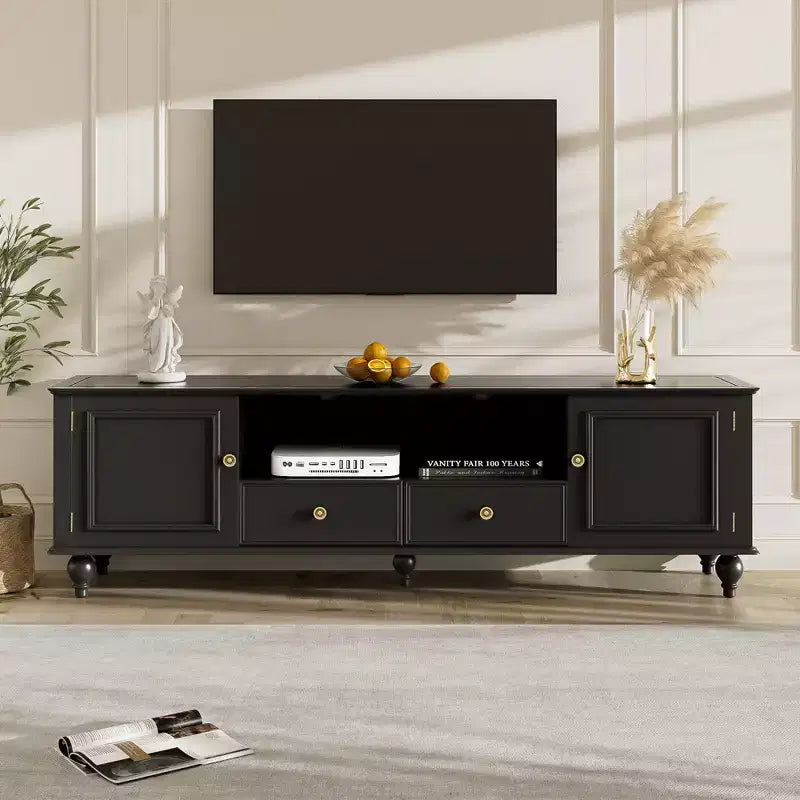 Meuble TV moderne avec compartiment ouvert