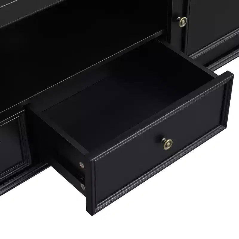 Meuble TV moderne avec compartiment ouvert