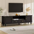 Modern TV Stand with Open Compartment for 80 TV TV Storage Cabinet Table with Drawers Media Console Table with Solid Legs for Living Room