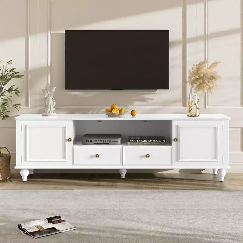 Meuble TV moderne avec compartiment ouvert