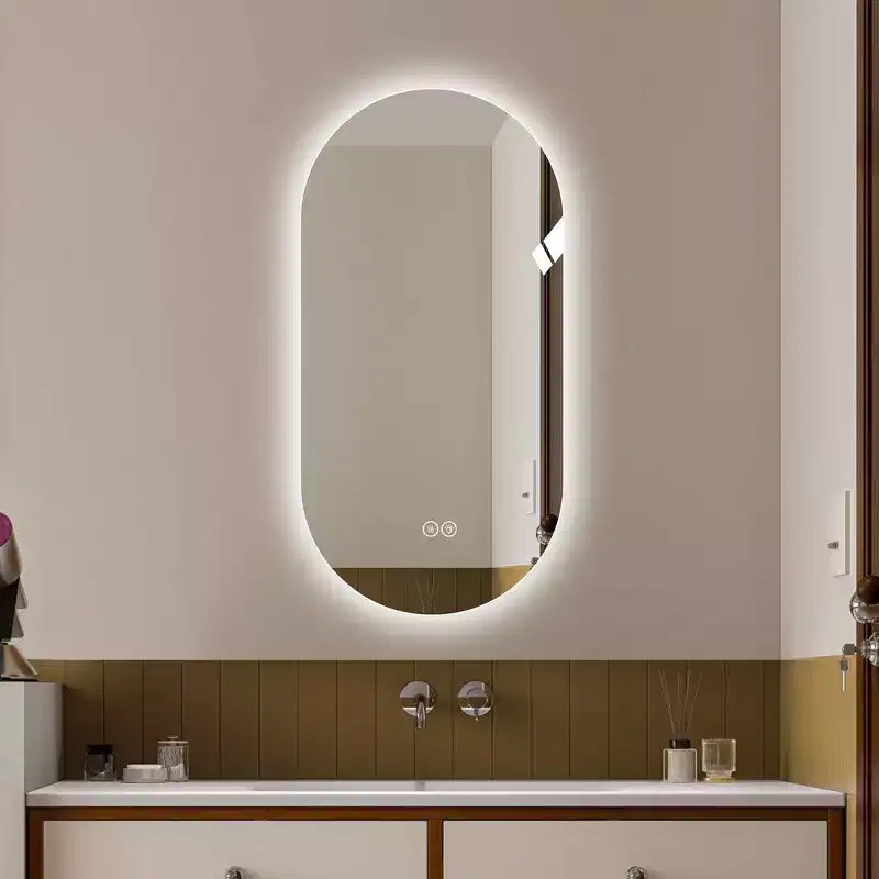 Whisen 30 Smart Wall Mounted Bathroom Mirror Touch Screen Anti-fog Mirror