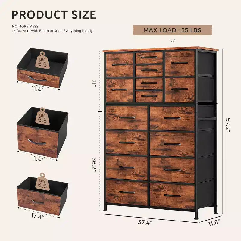 Commode Haute de Rangement