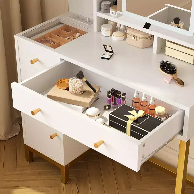 Coiffeuse moderne avec miroir éclairé