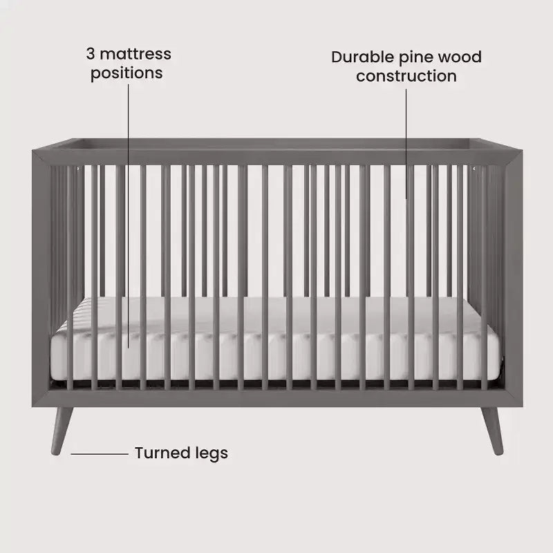 Lit de bébé convertible 4-en-1 Se transforme