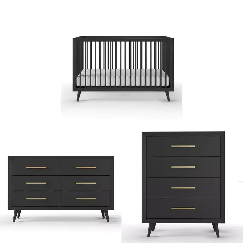Lit de bébé convertible 4-en-1 Se transforme