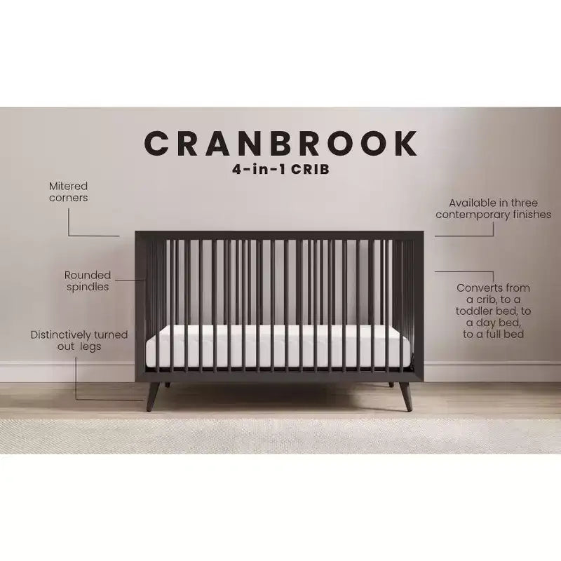 Lit de bébé convertible 4-en-1 Se transforme