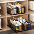 Pull Out Cabinet Organizer Slide Out Drawers for Kitchen Cabinets Slide Out Cabinet Organizer Pantry Pull Out Shelves(Pack of 2)