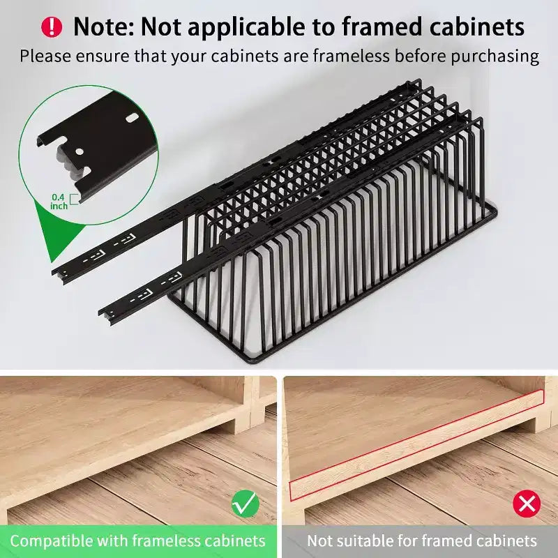 Tiroirs coulissants pour organisateur de placard extractible