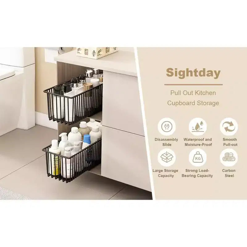 Tiroirs coulissants pour organisateur de placard extractible