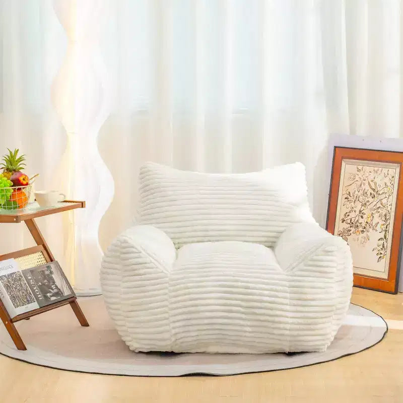 Pouf poire en velours côtelé, canapé moderne pour se détendre