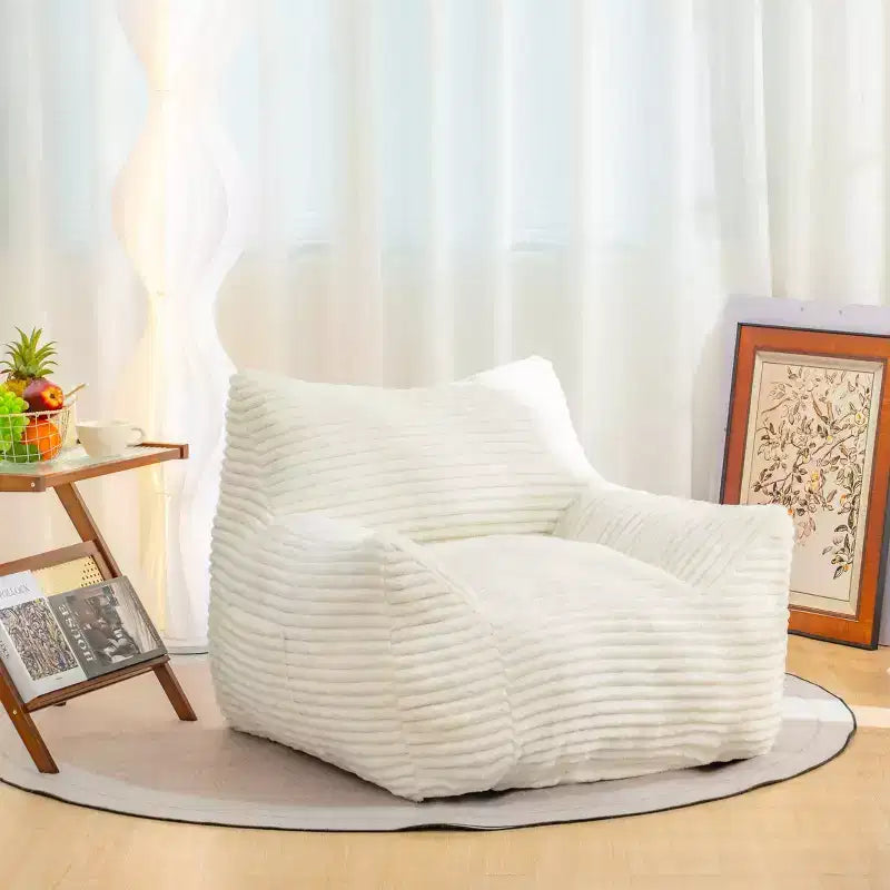 Bean Bag Chair with Corduroy Fabric Modern Lazy Sofa Chair
