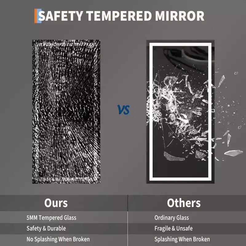Miroir de salle de bain avec lumières intensité variable anti-buée
