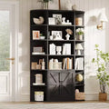 Acekool 75 Tall 6-Tier Kids Bookshelf with Storage Cabinet & Doors Organizer for Bedroom