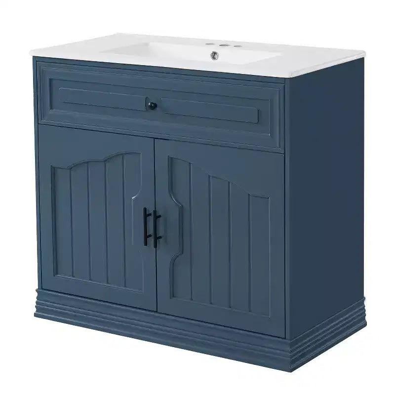 Meuble de Rangement Salle de Bain en Bois