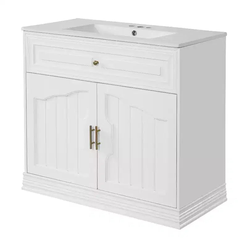 Meuble de Rangement Salle de Bain en Bois