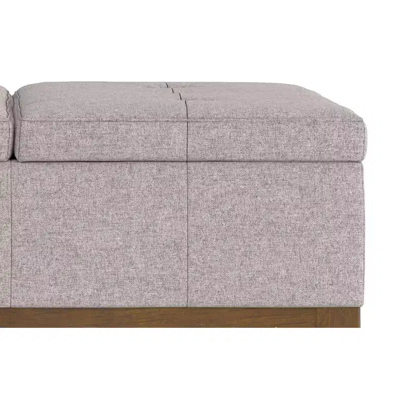 Grand pouf de rangement carré contemporain