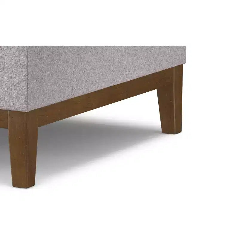 Grand pouf de rangement carré contemporain
