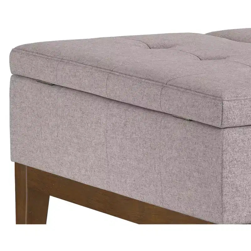 Grand pouf de rangement carré contemporain