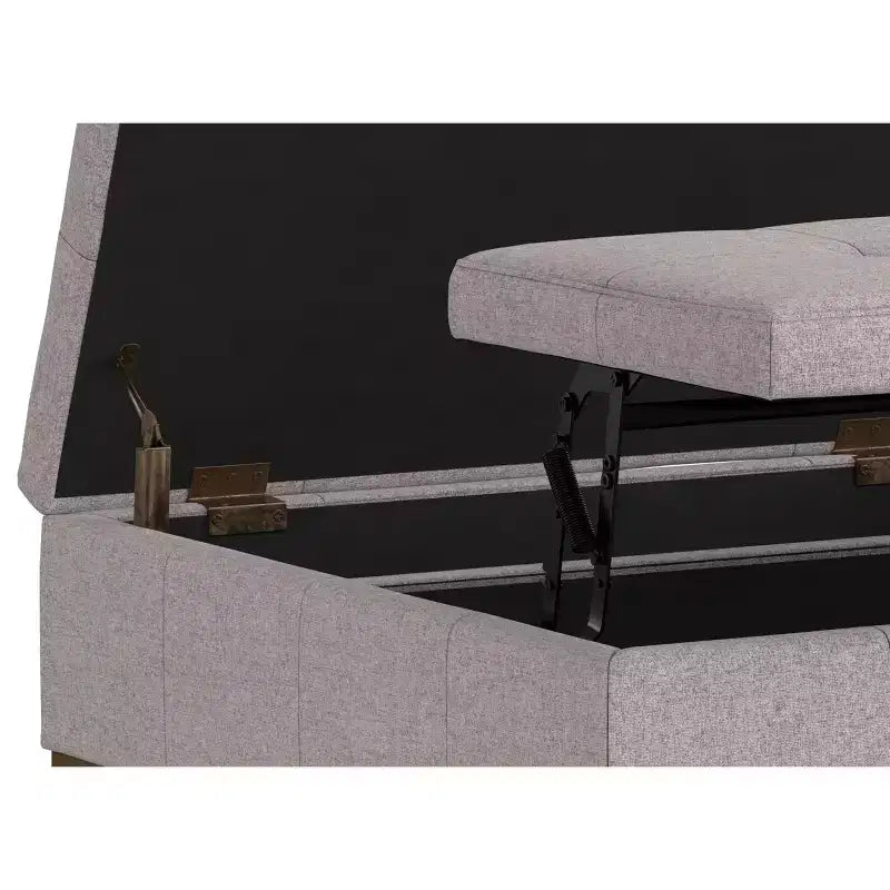 Grand pouf de rangement carré contemporain