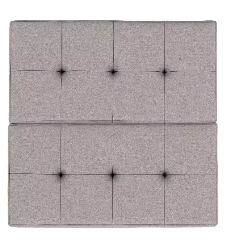 Grand pouf de rangement carré contemporain