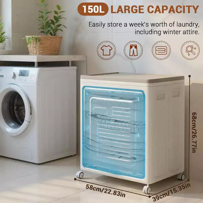 Grand rangement pliable en plastique