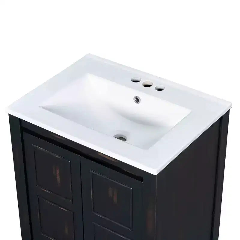 Meuble-lavabo de style rétro