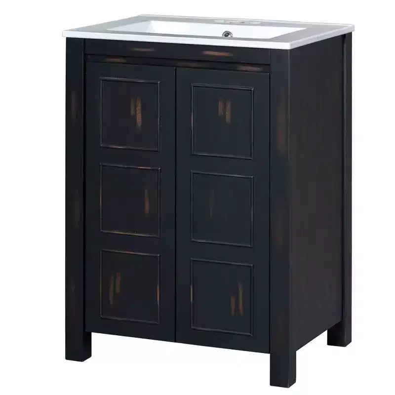 Meuble-lavabo de style rétro