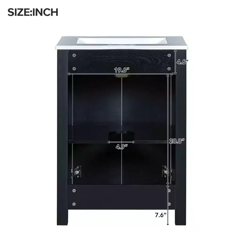 Meuble-lavabo de style rétro