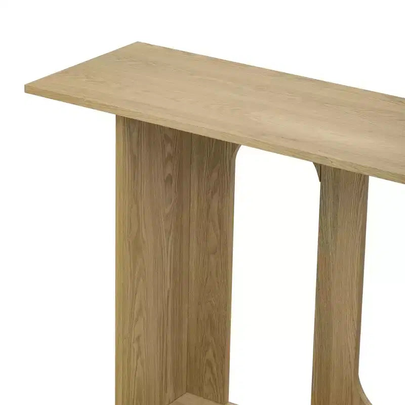 Console moderne avec étagère inférieure, table d'entrée
