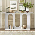 Console moderne avec étagère inférieure, table d'entrée