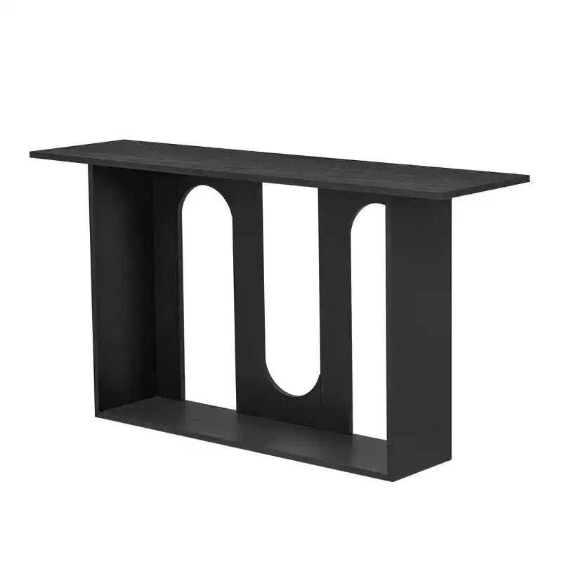 Console moderne avec étagère inférieure, table d'entrée