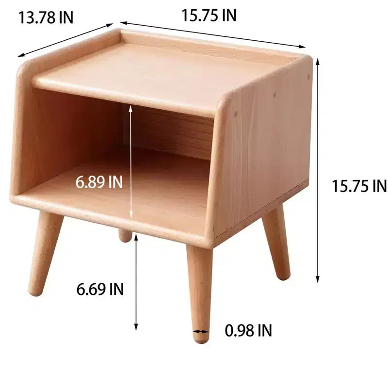 Table de chevet en hêtre massif